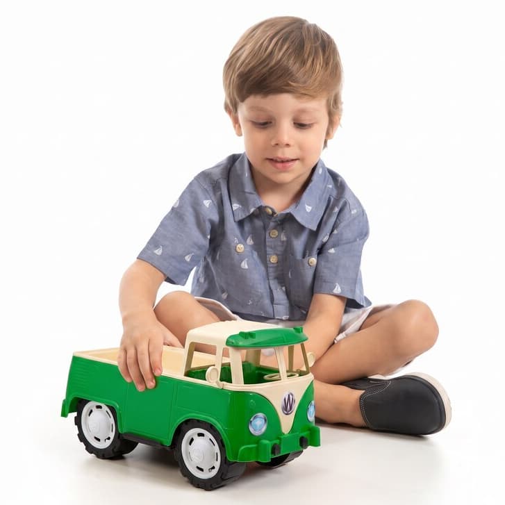 Kombi Brinquedo Picape Grande 30cm Carrinho Menino - Super Realista Com Muitos Detalhes | QUEEN SHOP