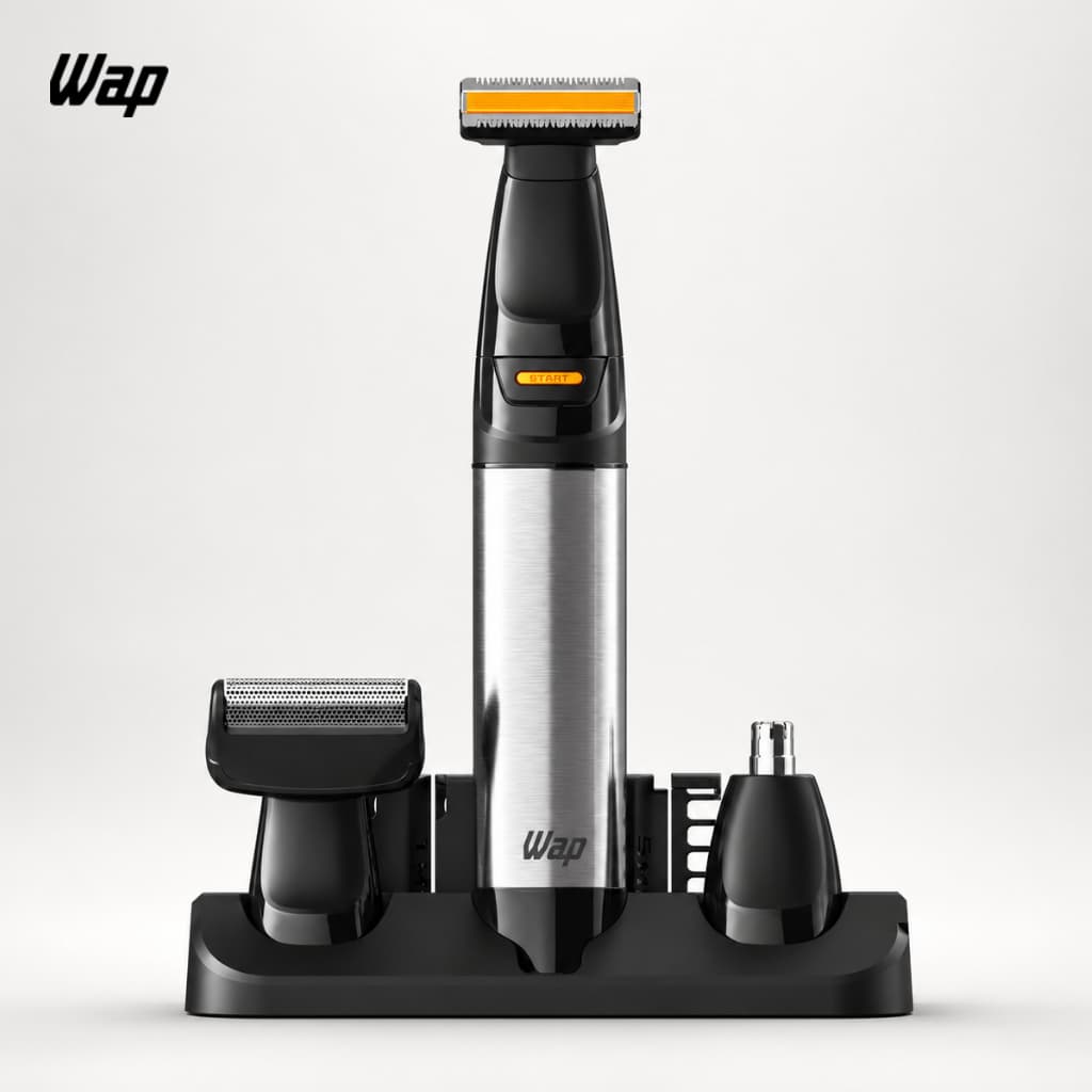 Barbeador e Aparador de Pelos 8 em 1 WSH08 Bivolt IPX7 com 60 Min de Autonomia WAP