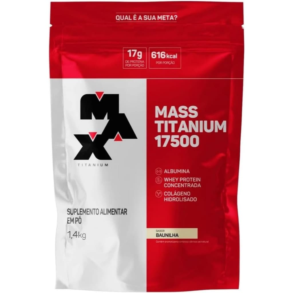 Mass Titanium Max Titanium Baunilha Refil 1.4kg