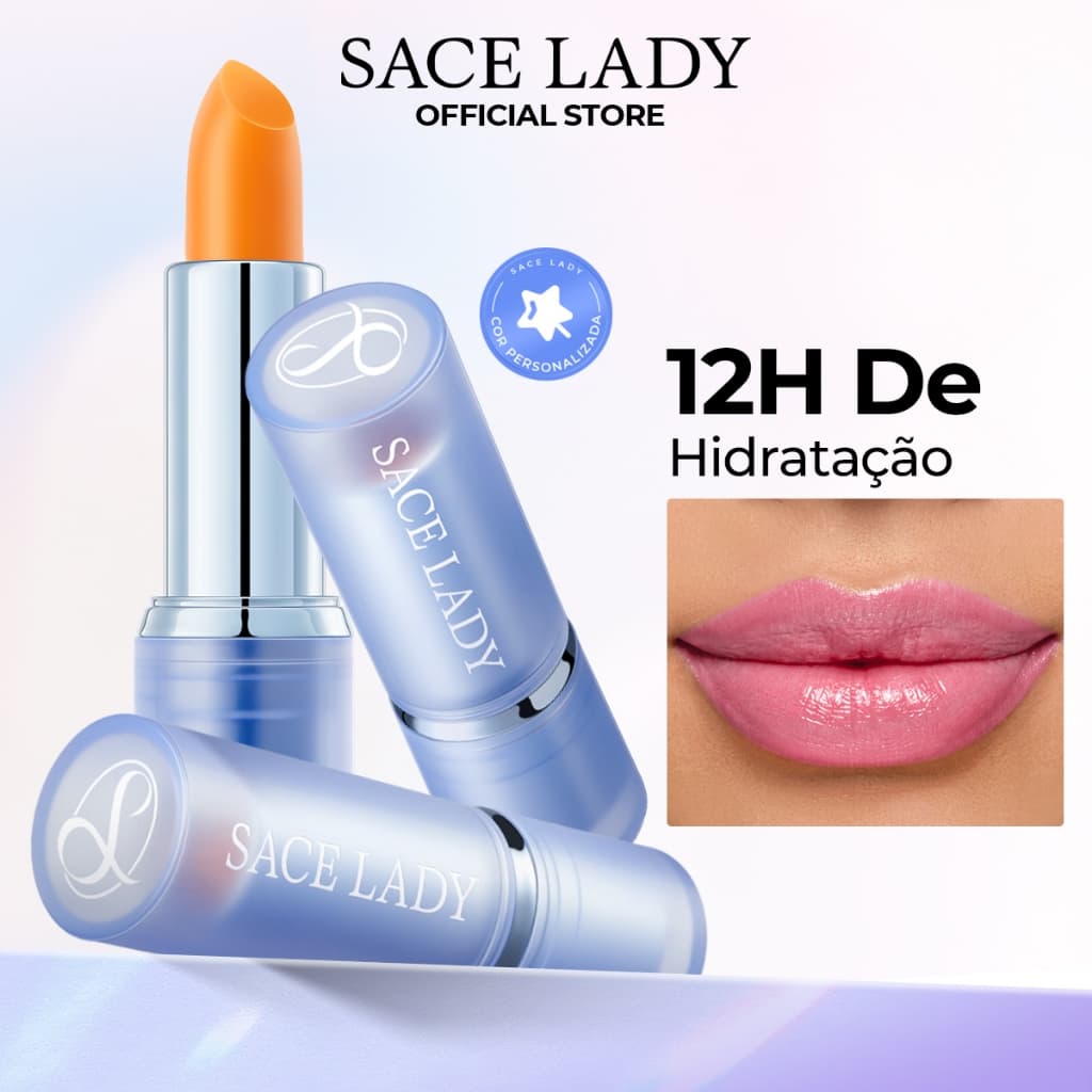Batom Mágico SACE LADY  hidratante labial de longa duração brilho