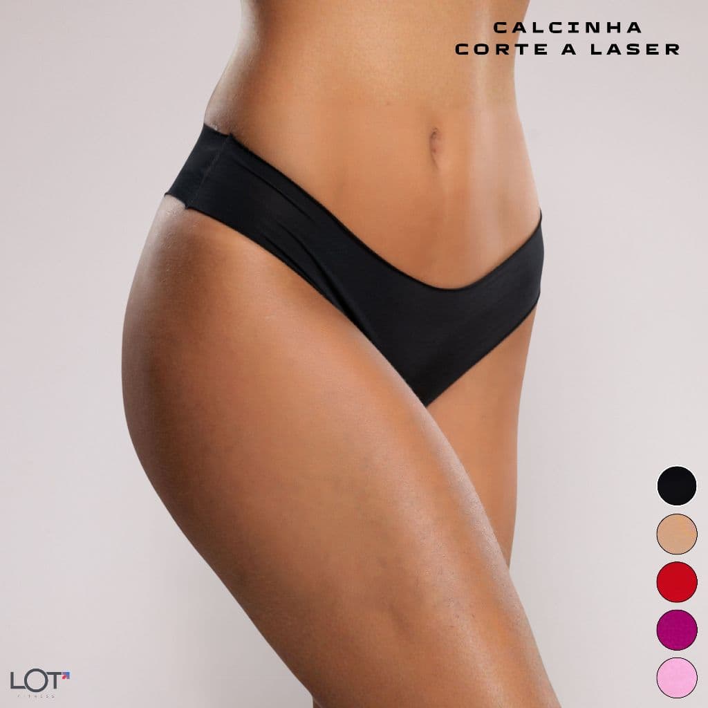 Calcinha Sem Costura Feminina Corte a Laser Que Não Marca na Roupa Academia Conforto Invisível