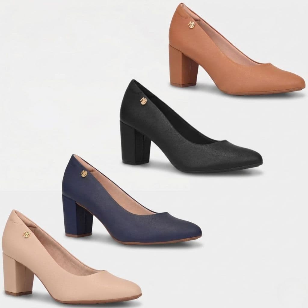 Sapato Scarpin Modare Ultraleve Conforto Salto Médio Feminino Dia a Dia Escritorio Festa Original