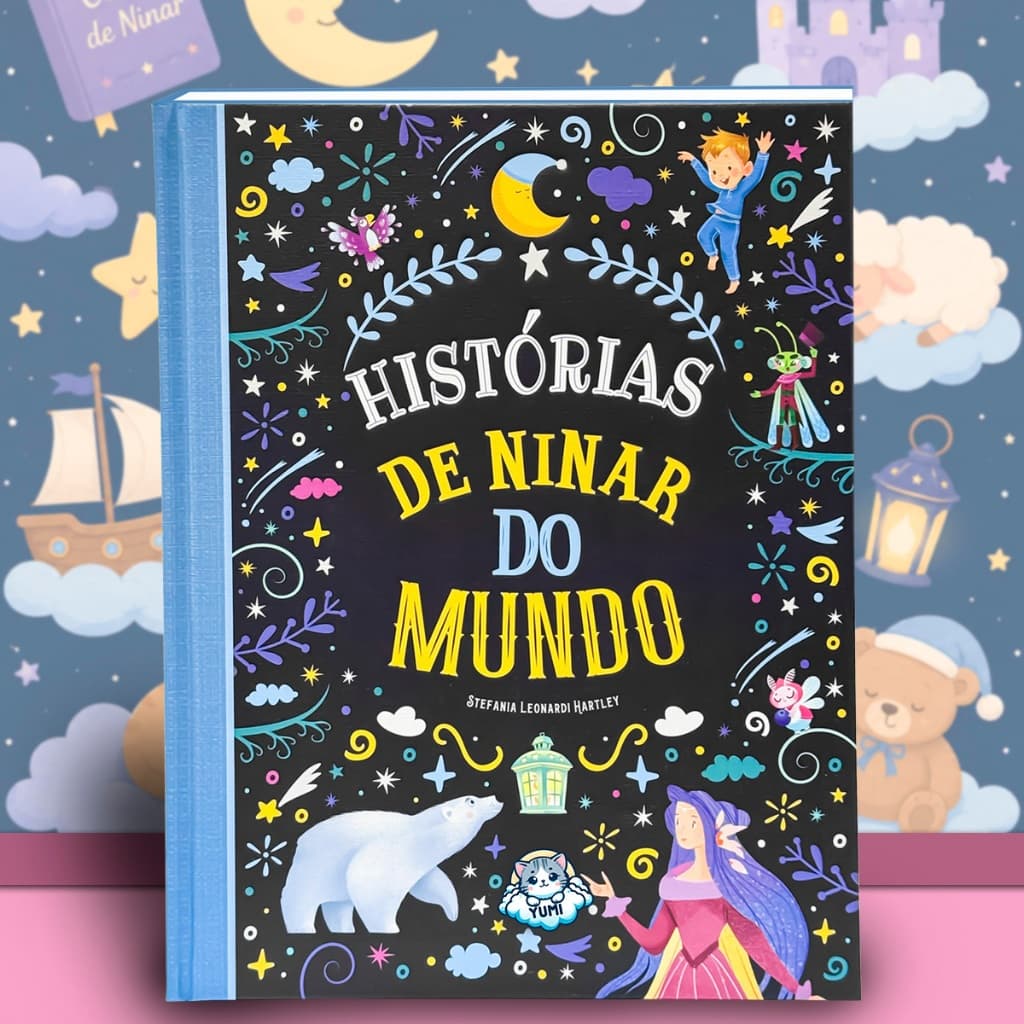 Livro Infantil Histórias de Ninar do Mundo | Contos Clássicos Colecionável | Capa Dura Grande