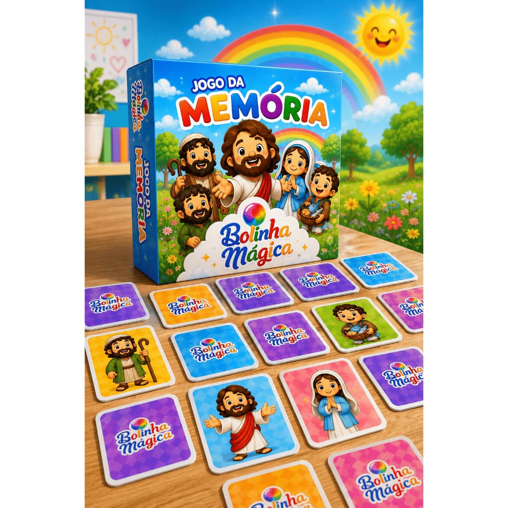 50 Jogos da Memória Jesus e Seus Amigos Apóstolos Kit Lembrancinha Festa Igreja Crianças Prenda