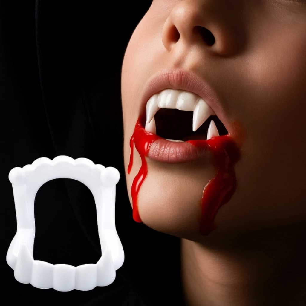 Brinsílios Brinquedo Dentaduras de Vampiro C/25 Unidades Lembrancinha Halloween Festa