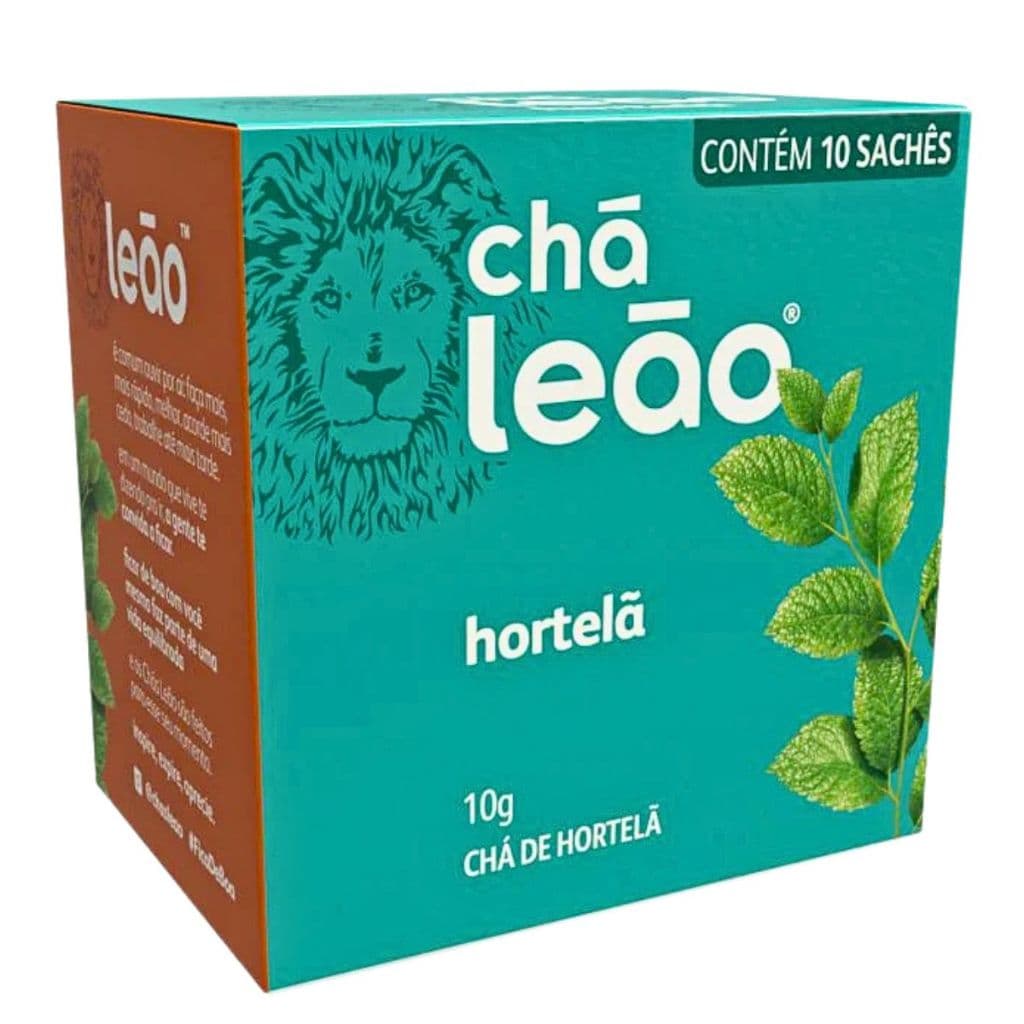 Chá Leão Ervas Básicas Hortelã 10un (16g)