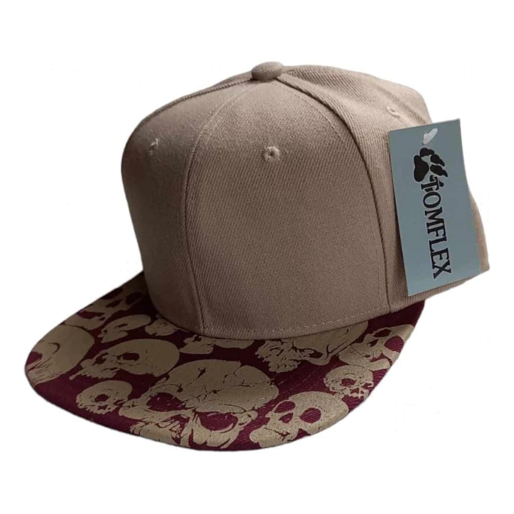 Boné Masculino Estampa Caveira Aba Reta Snapback Regulagem Importado