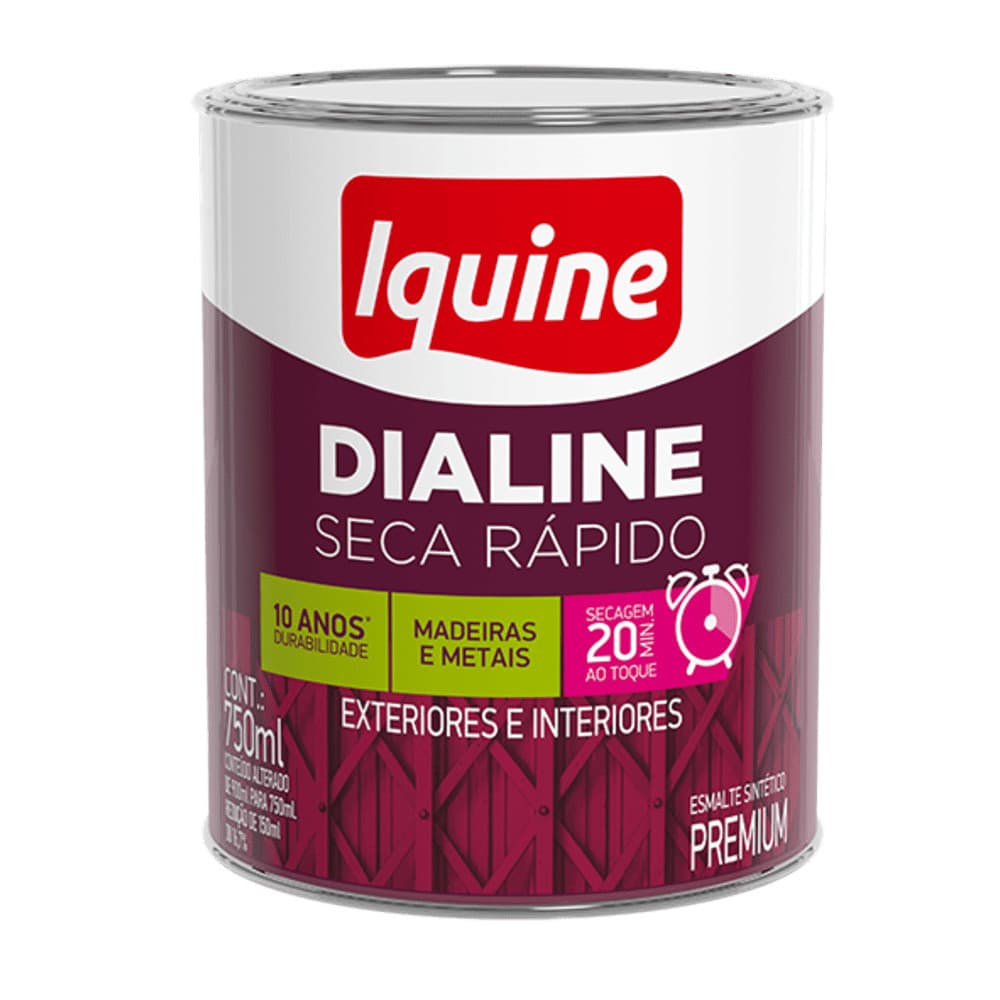 Esmalte Premium Fosco Iquine Dialine Seca Rápido 750ml