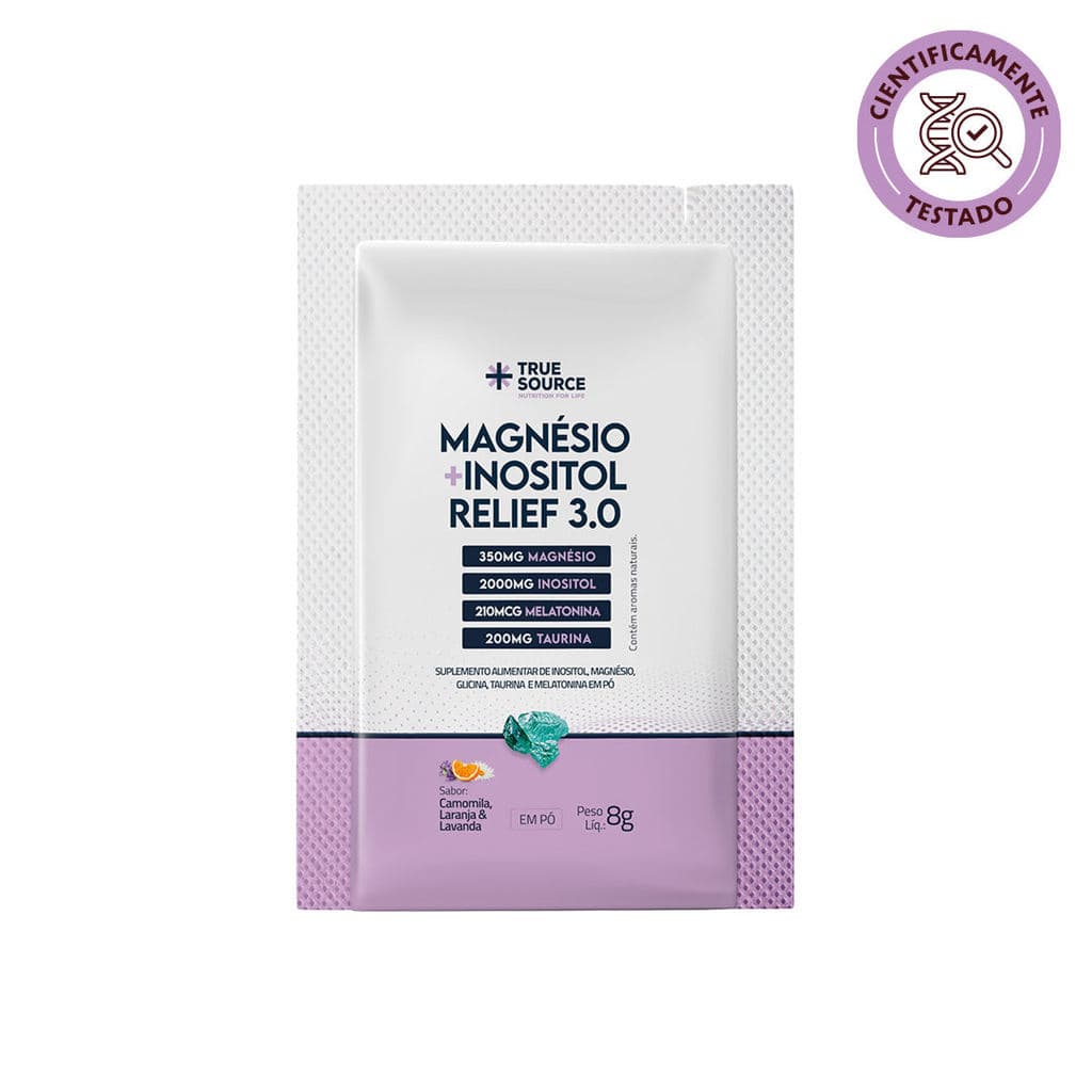 True Magnésio + Inositol Relief 3.0 Camomila E Lavanda Sachê 8 G