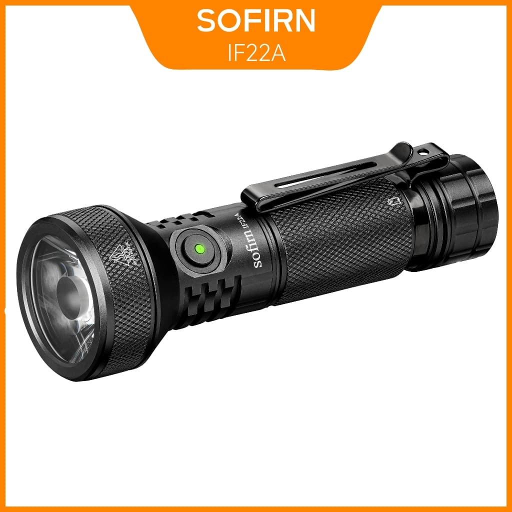 Sofirn IF22A 21700 Lanterna LED Super Brilhante 2100lm EDC Tocha Luz SFT40 USB-C Recarregável Com Indicador De Energia A
