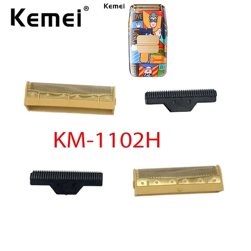 Kemei 1102H Substituição Da Lâmina De Barbear Cabeça Mens Barbeador Elétrico KM-1102H Rede De Lâminas Peças Originais
