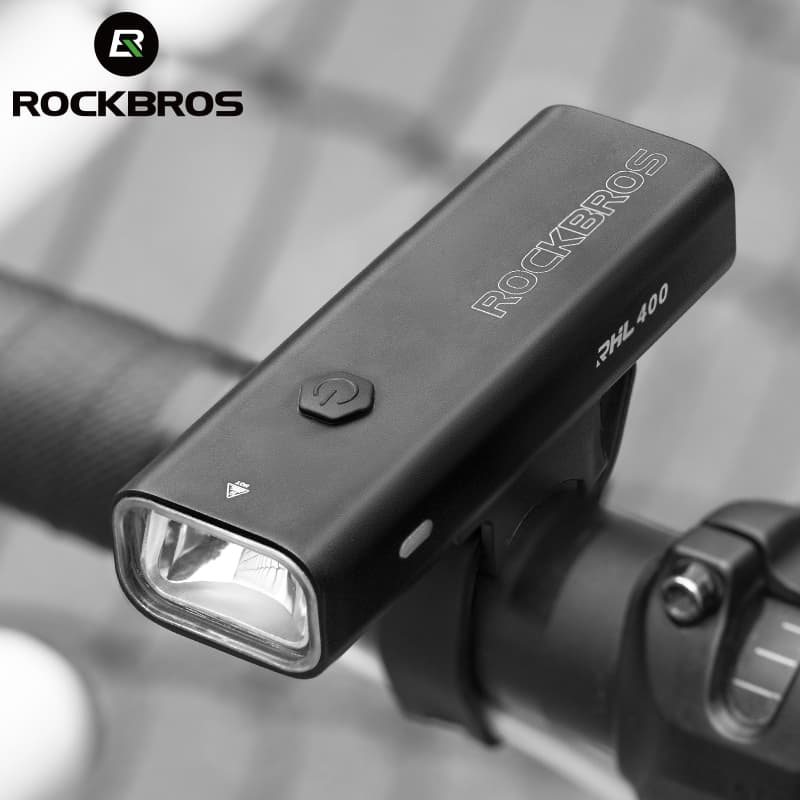 ROCKBROS Farol De Bicicleta De Carregamento USB À Prova De Chuva MTB Lanterna Ultraleve