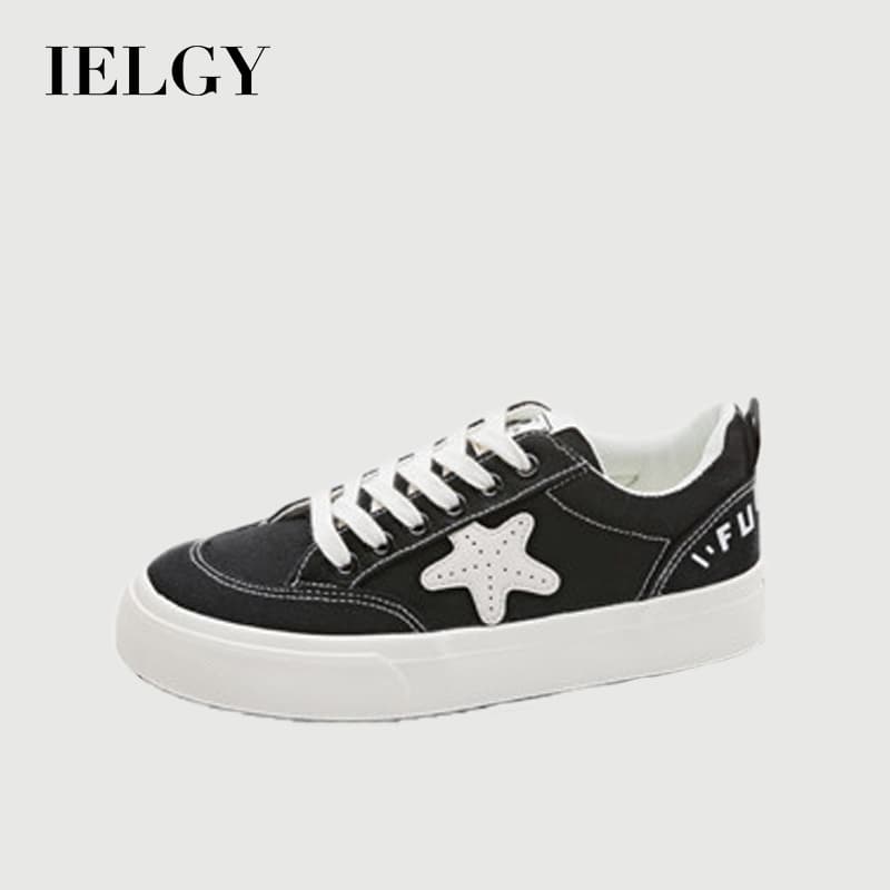 IELGY Versão Coreana De Sapatos De Lona Estrela Femininos 2026 Novo Estudante Correndo Lazer