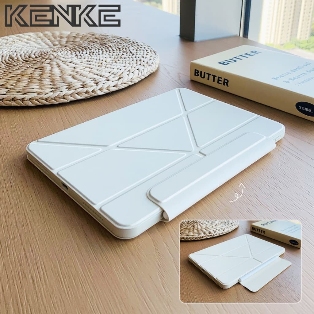 kenke Caixa ipad 3 + Y De Comprimidos Magnéticos Dobráveis Para pro 13 (M4) Air 11 10/11 a16 air 45/6/7/8 mini 6/7