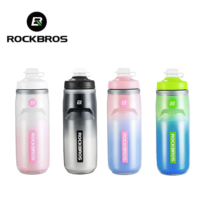ROCKBROS Garrafa De Água Isolada Para Bicicleta , 620ml , Esportes , MTB , De Estrada , Chaleira Ao Ar Livre , PP5 , Ins
