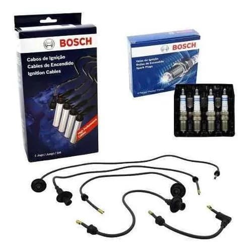 Kit Cabo + Vela Ignição Original Bosch KOMBI 1978 / 1991 Bosch