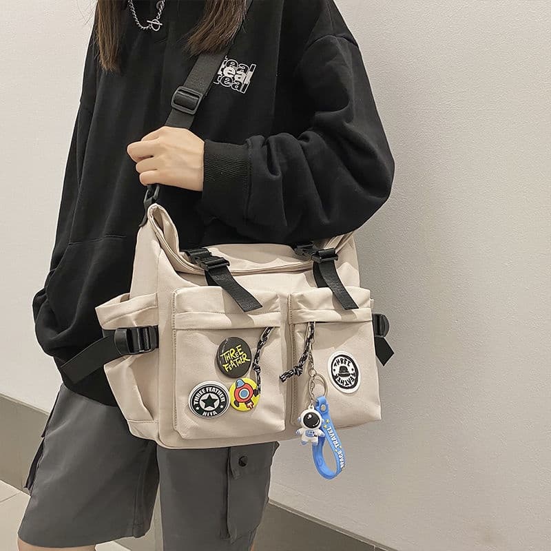 Crazy Bag Casual One Shoulder Large Capacity Messenger De Grande Capacidade De Envio Gratuito Bolsa Para Todas