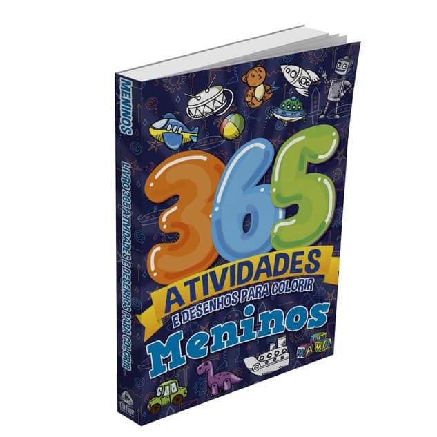 Meninos - 365 Atividades e Desenhos para Colorir