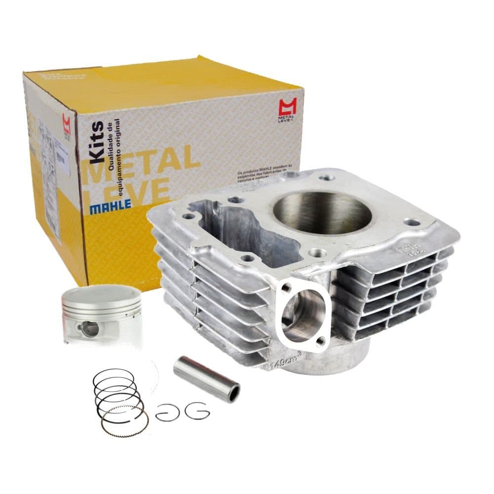 Kit Cilindro Motor Honda Cg Titan Fan Bros 150 2003 2004 2005 2006 2007 2008 2009 2010 2011 2012 2013 2014 2015 2016 2017 2018 2019 2020 2021 2022 Original Metal Leve