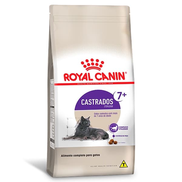Ração Royal Canin 7+ para Gatos Castrados a partir de 7 anos - 1,5Kg
