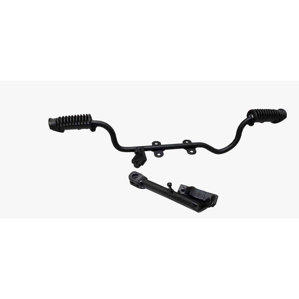 Estribo Pedal Apoio Com Borracha+Cavalente lateral com brorracha  Compatível  Pop 100 Biz 100 110