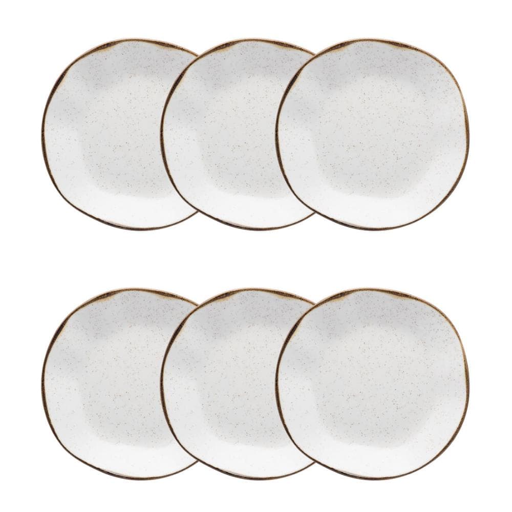 Conjunto de 6 Pratos Fundos 22,5cm Ryo Maresia