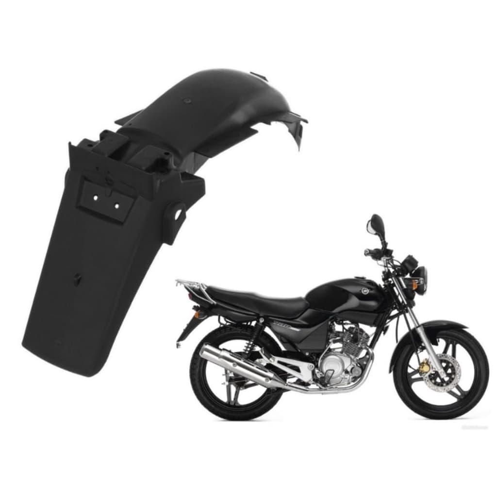 PARALAMA TRASEIRO (SUPORTE DE PLACA)YBR 125 2000 A 2008 MODELO ORIGINAL