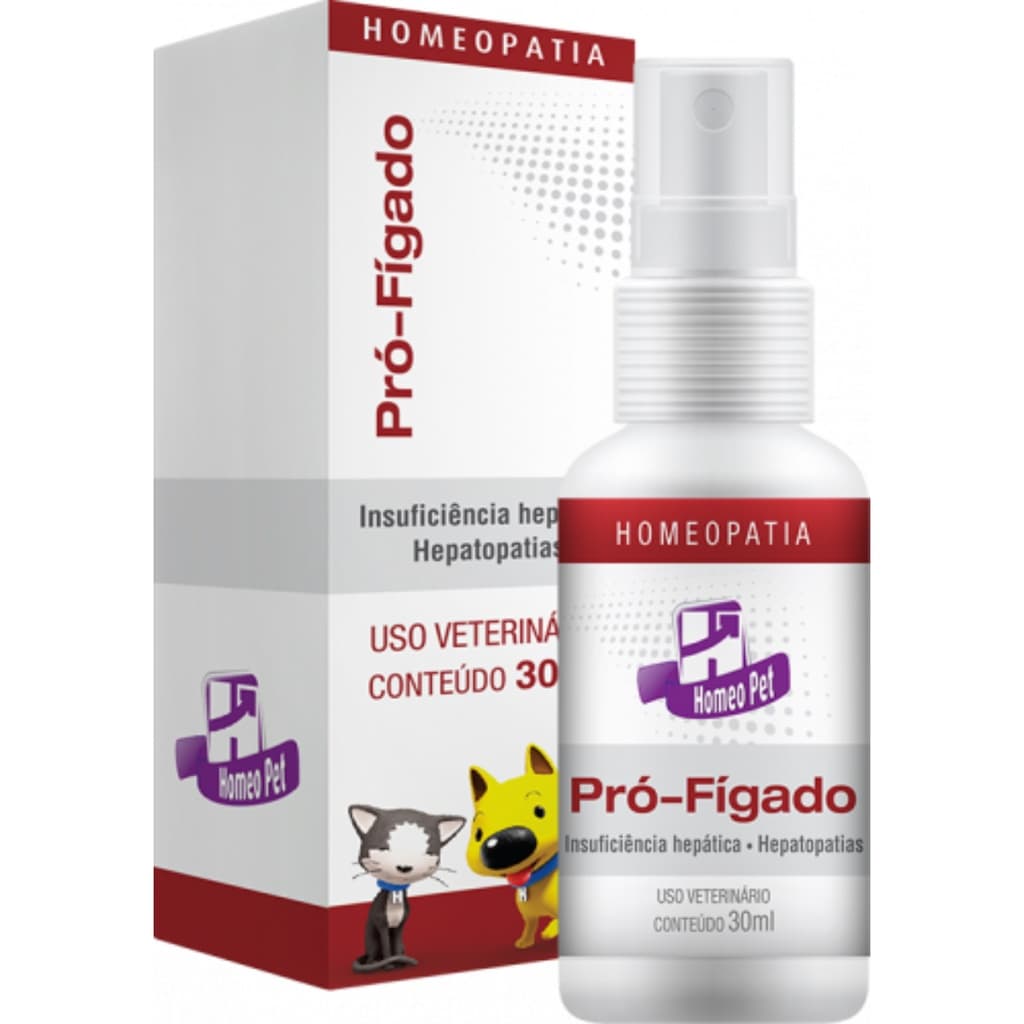 Pro fígado Insuficiência Hepática 30ml Cães E Gatos Homeopet