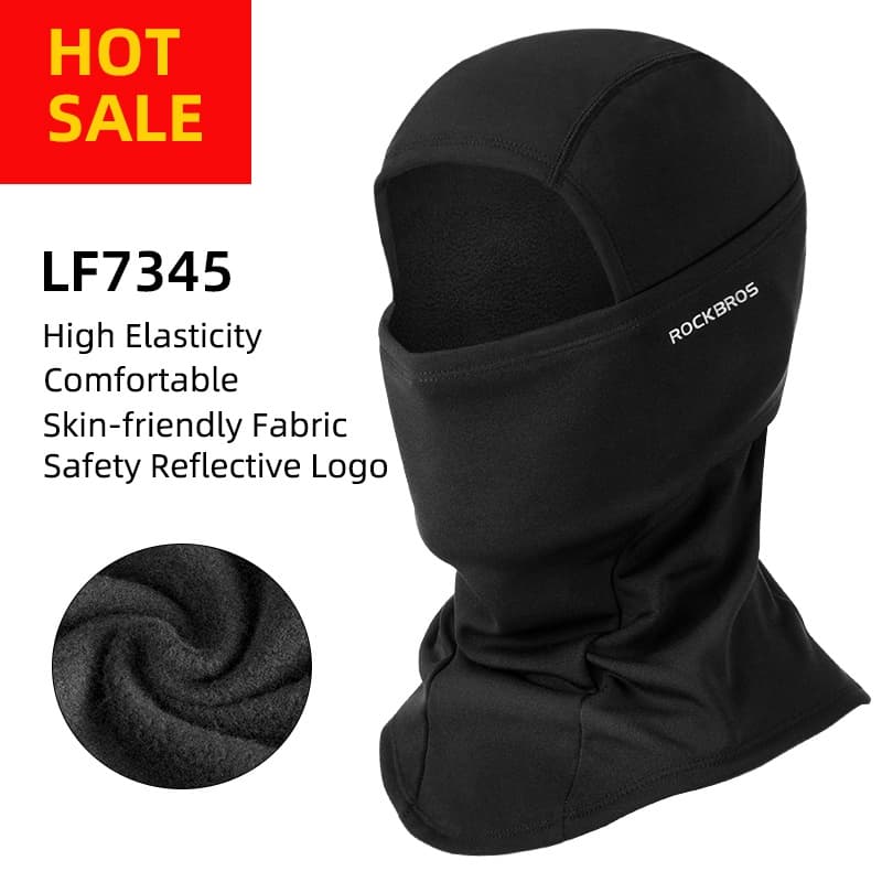 ROCKBROS Cachecol Máscara Facial De Esqui De Inverno Ciclismo Treinamento Esportivo Balaclava Acessório De Bicicleta À Prova De Vento
