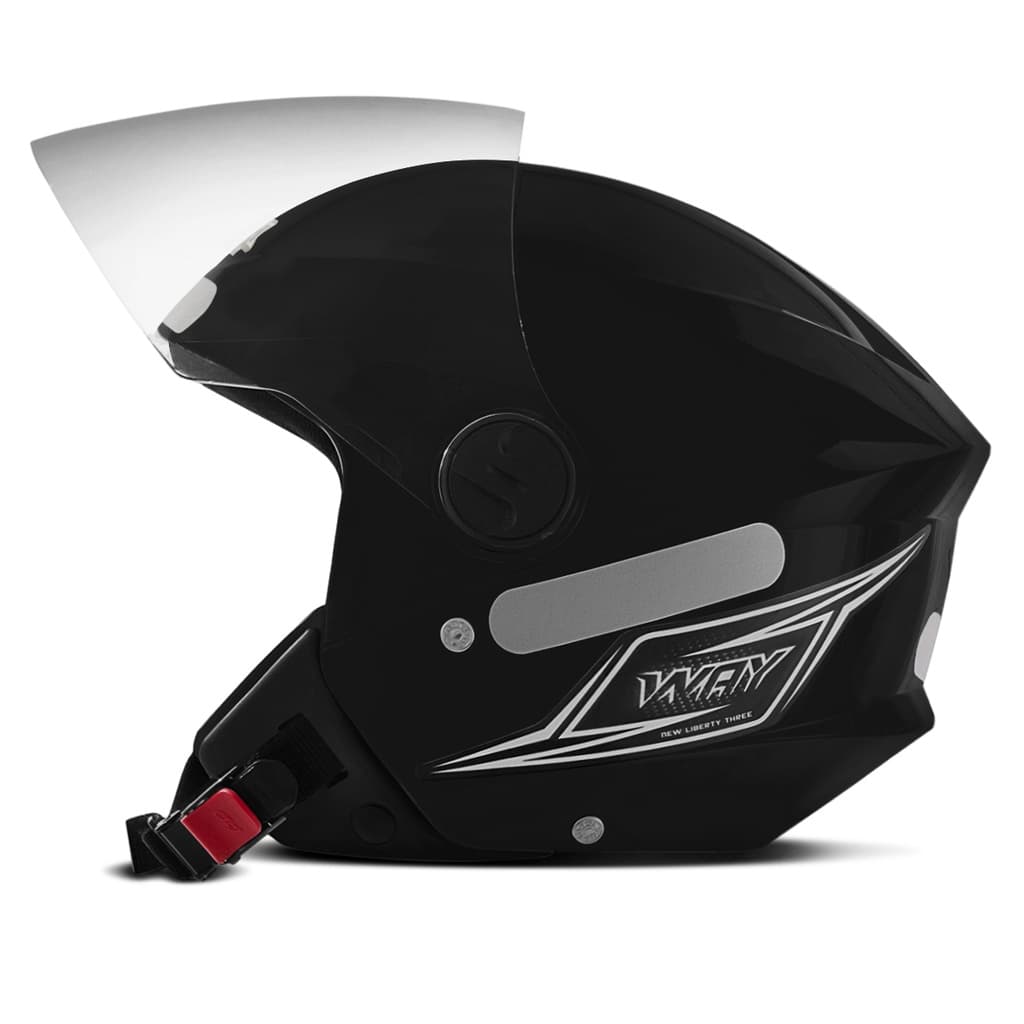 Capacete Para Moto Aberto Mixs New Way Masculino e Feminino Com Viseira Cristal Motoqueiro