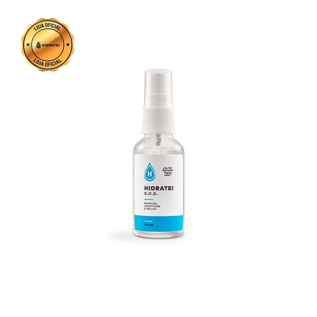 Sérum SOS Hidratei 30ml Nutrição Reestruturação Fios Macios Alinhados Antifrizz Brilho