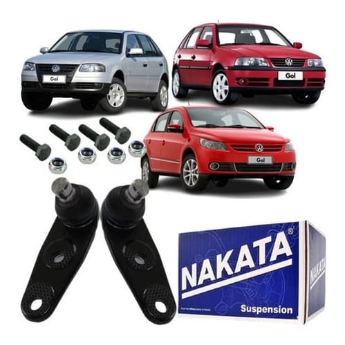 02 Pivôs Bandeja Dianteira - VW Gol Parati Saveiro 1.0 1.6 8V G2 G3 G4 - Nakata