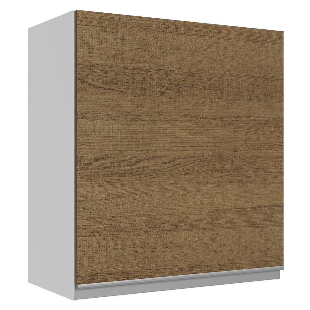 Armário De Cozinha Aéreo 100% MDF 60 cm 1 Porta Branco/Rustic Acordes Madesa