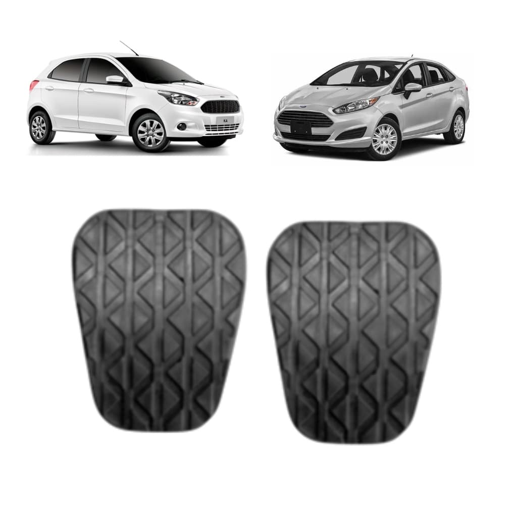 Kit Capa Pedal Freio Embreagem Ford KA Ecosport New Fiesta 2013 2014 2015 2016 2017 2018 2019 2020