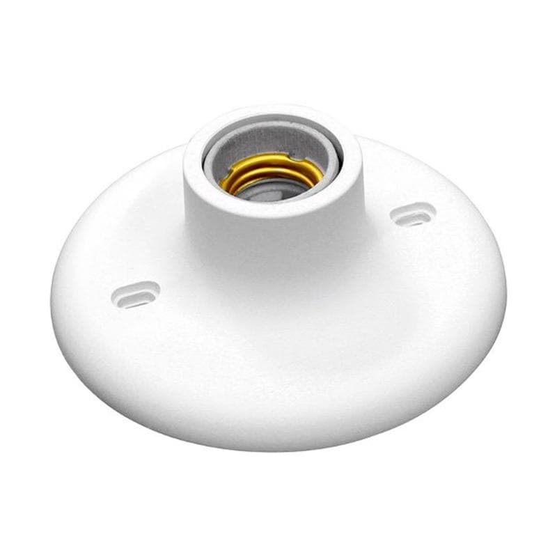 Plafon Soquete E27 De Porcelana Branco Luz Iluminação Casa Comércio Bivolt