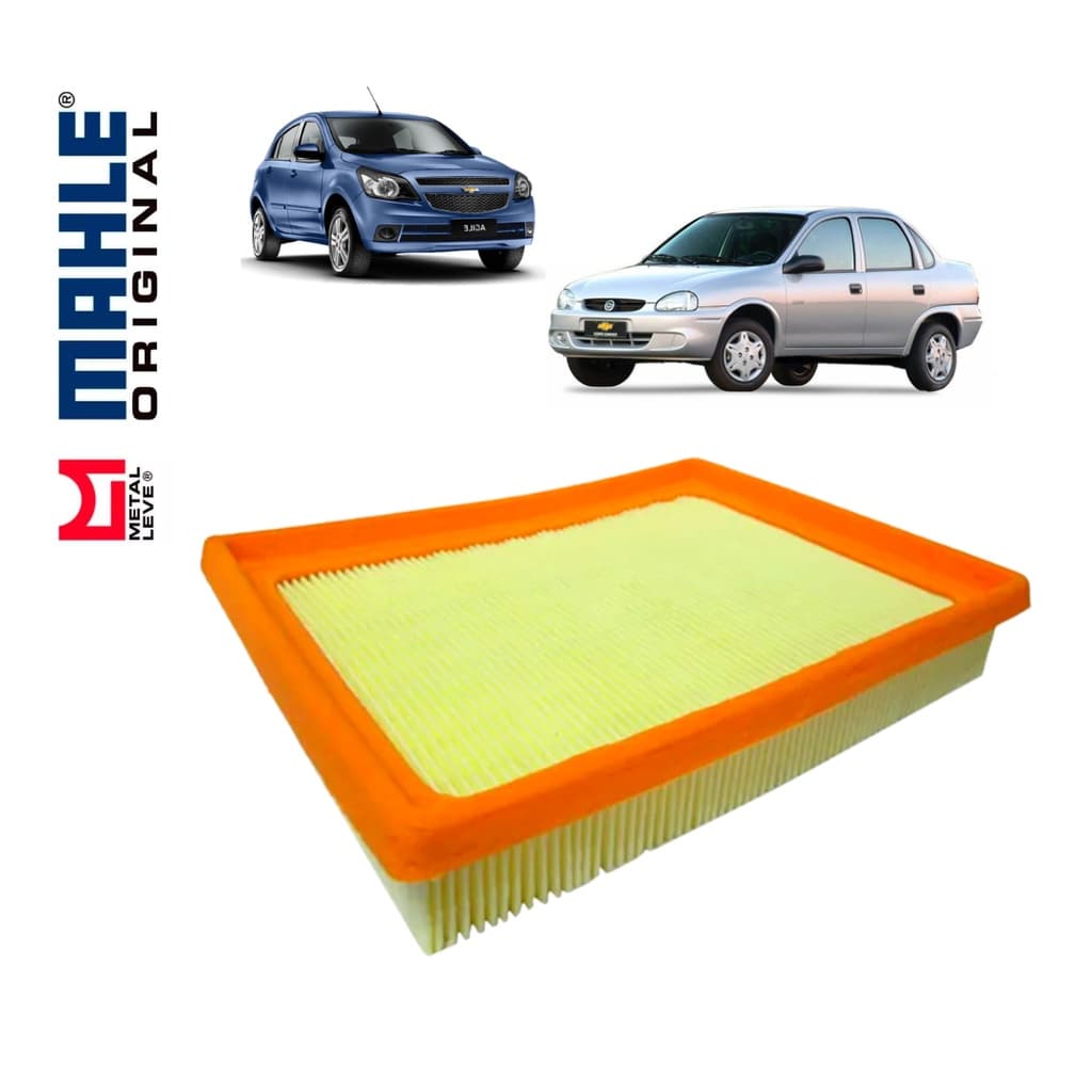 Filtro De Ar Motor Gm Corsa Classic Original Metal Leve 2001 2002 2003 2004 2006 2007 2008