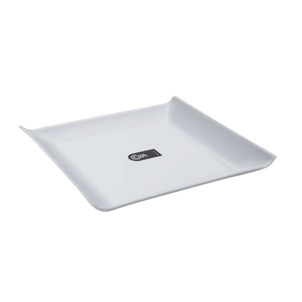 Prato Quadrado Casual Coza Cozy 20,6 x 20,6 x 2,6 cm Branco