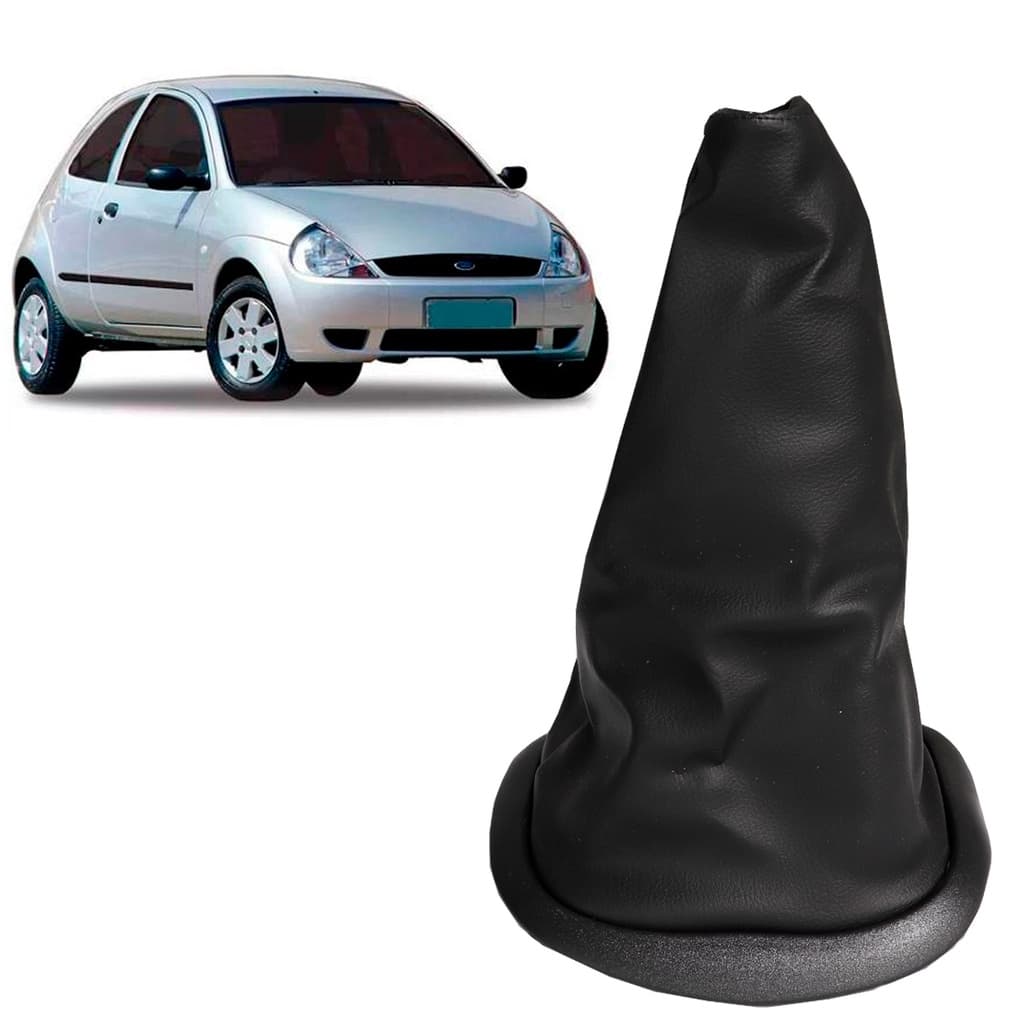 Coifa Do Cambio Ford Ka 1996 Até 2000 Preta C/ Base