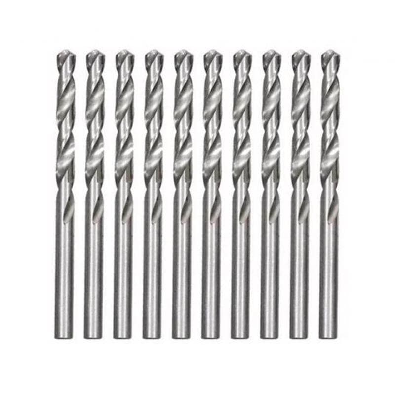 Jogo Brocas Aço Rápido 10 Unidades 2,00mm Mtx Para Metal Plástico E Madeira