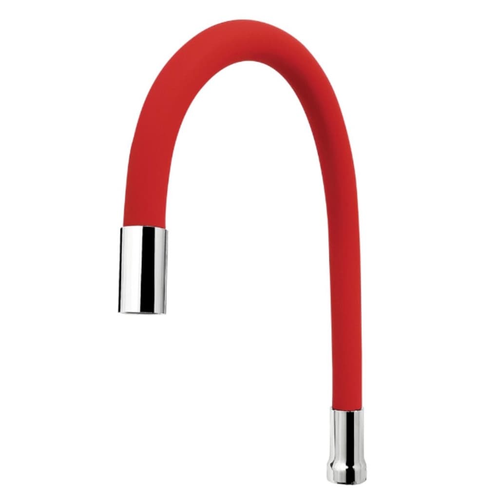 Tubo Gourmet Vermelho Flexível Para Torneira De Cozinha