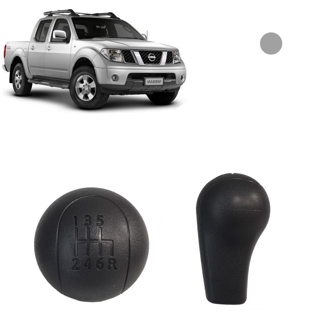 Manopla de Câmbio Nissan Frontier 2007 À 2016 C/ 6 Marchas Grafite
