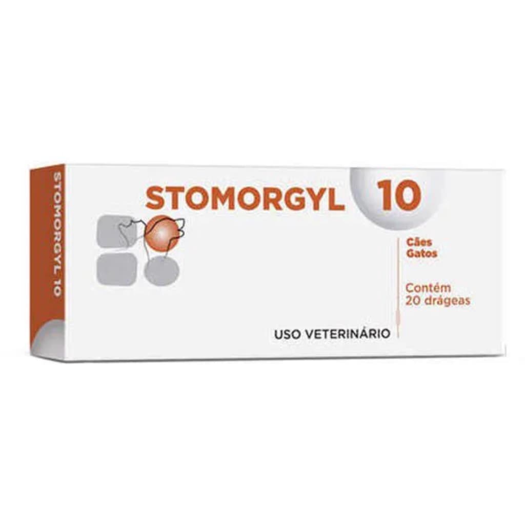 Stomorgyl 10 Para Cães E Gatos 20 Drágeas inflamação Bucal