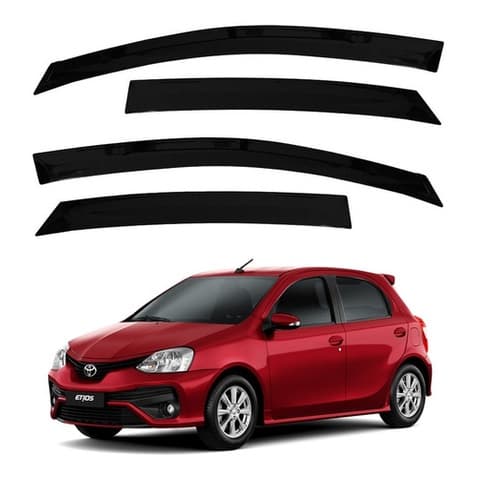 Calha de Chuva Defletor Slim Toyota Etios Hatch 2012 a 2021 4 Portas Ecoflex
