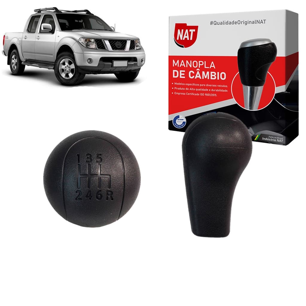 Manopla de Câmbio Nissan Frontier 2007 À 2016 C/ 6 Marchas Grafite