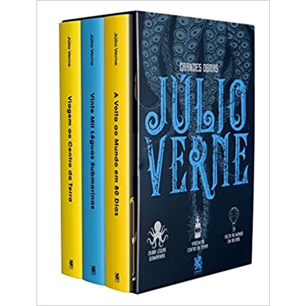 Grandes Obras de Júlio Verne | Box com 3 Livros