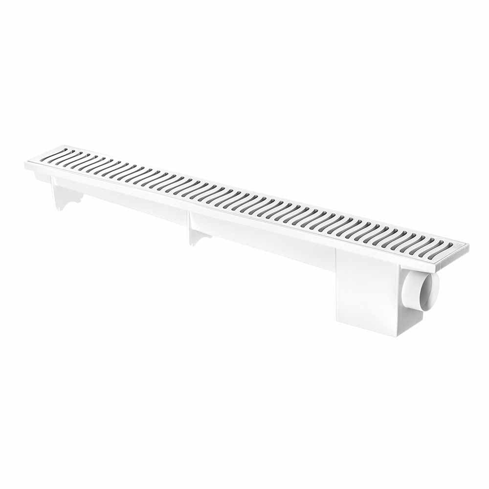 Ralo Linear Modulavel Sifonado 70Cm Branco Herc