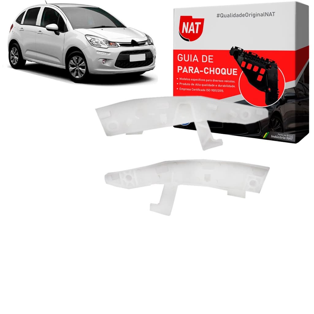 Suporte Guia Parachoque Citroen C3 2013 Até 2020 Dianteiro