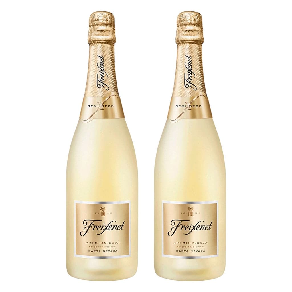 KIT 02 ESPUMANTES CAVA FREIXENET CARTA NEVADA 750ML