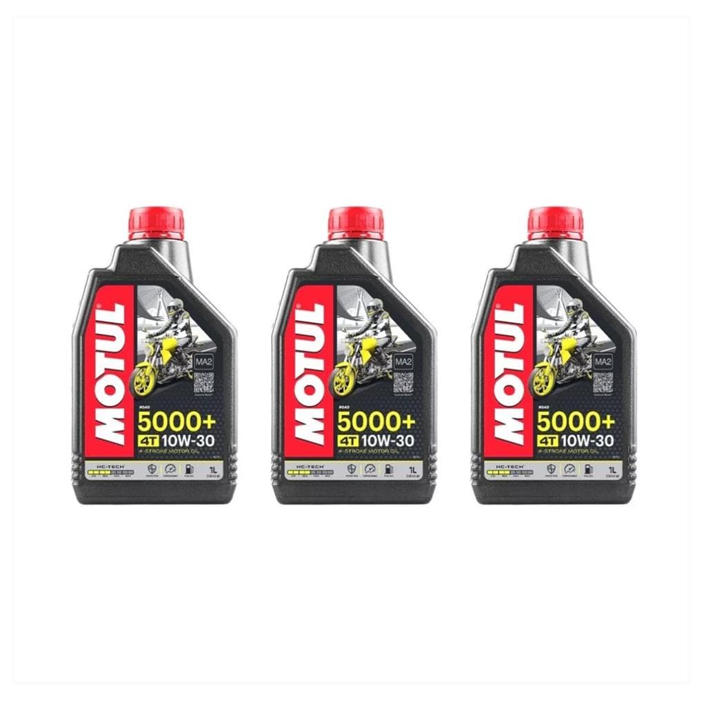 Kit Oleo Lubrificante Motul 5000+ 4t 10w30 C/ 3 L