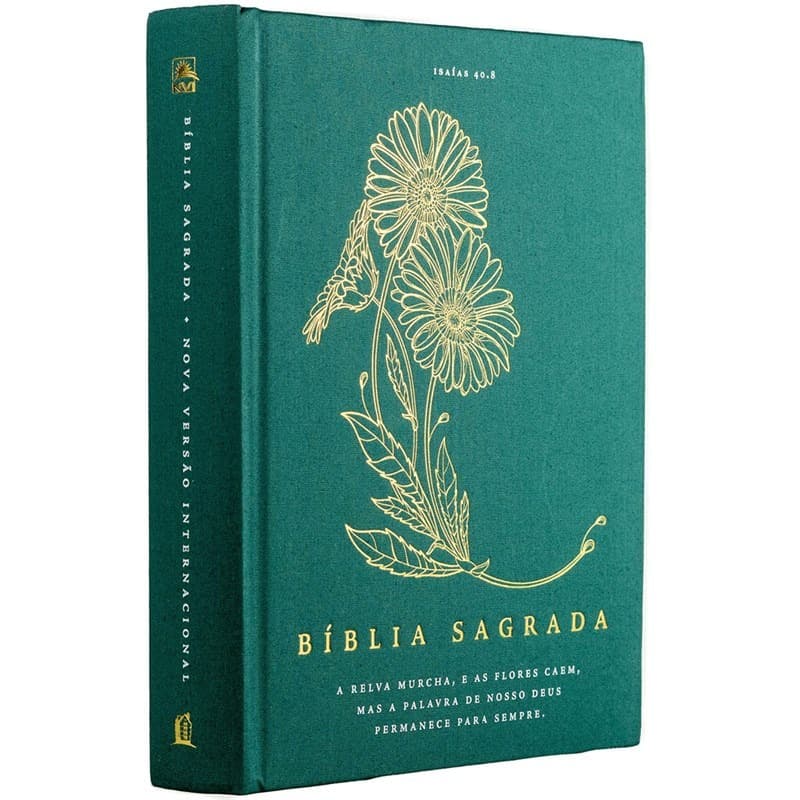 Bíblia Sagrada com Espaço para Anotações | NVI | Leitura Perfeita | Capa Dura | Tecido Floral